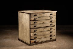 c. 1920 Painted Wooden Flat File
