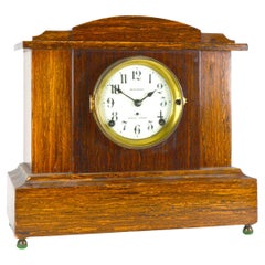 circa 1920 Seth Thomas 4 Bell Sonora Chime Burl Walnut Mantle Clock