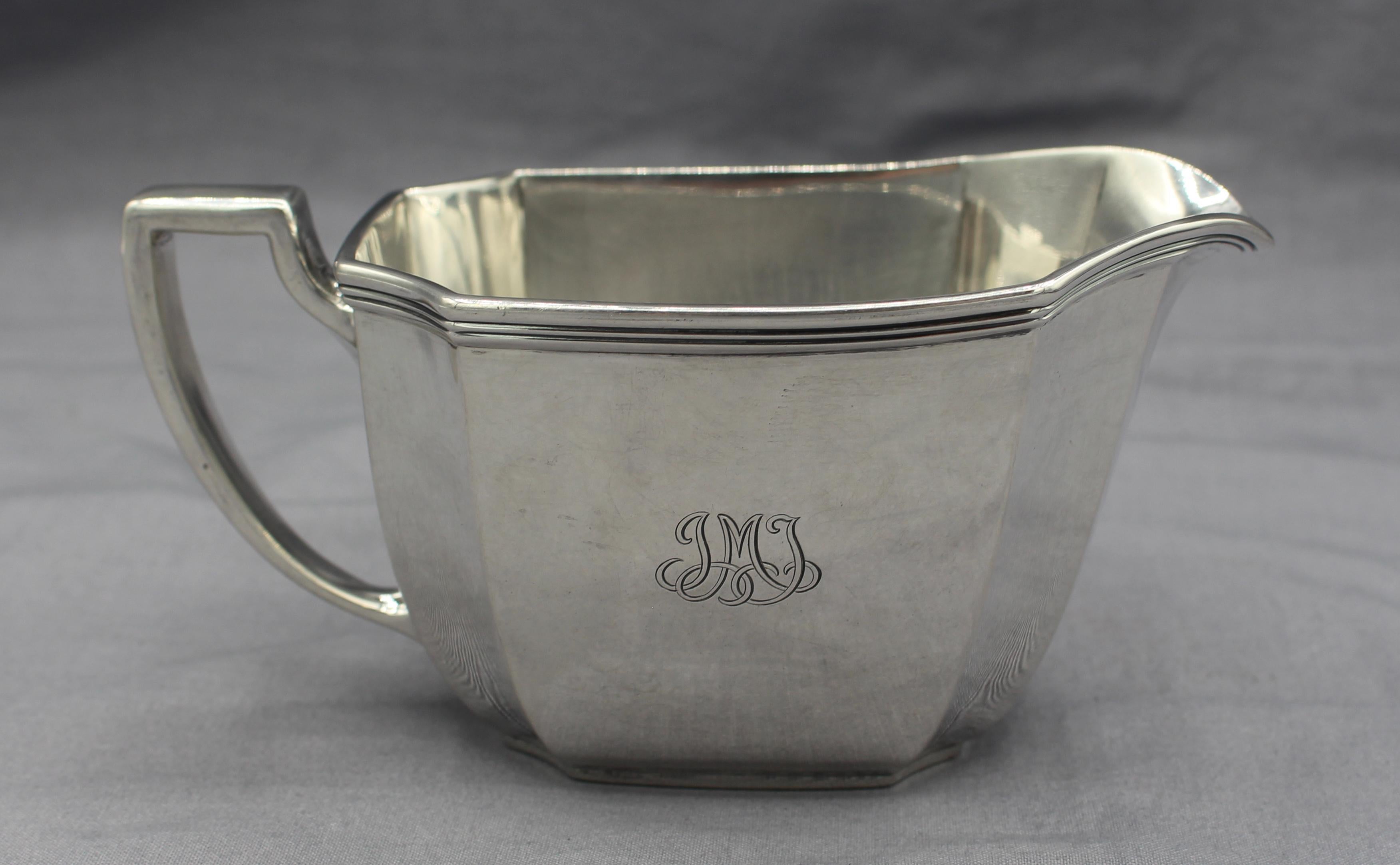 c. 1920s-30s 4-Pieces Sterling Silver Tea Service by Tiffany en vente 1