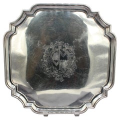 c. 1930-50 Barker Ellis Co. Silver Plated English Cocktail Tray