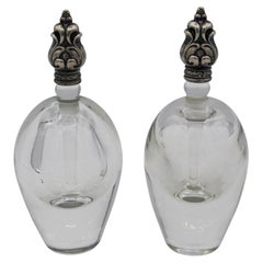 C. 1930-50 Signed Kosta, Sweden Perfume Bottles