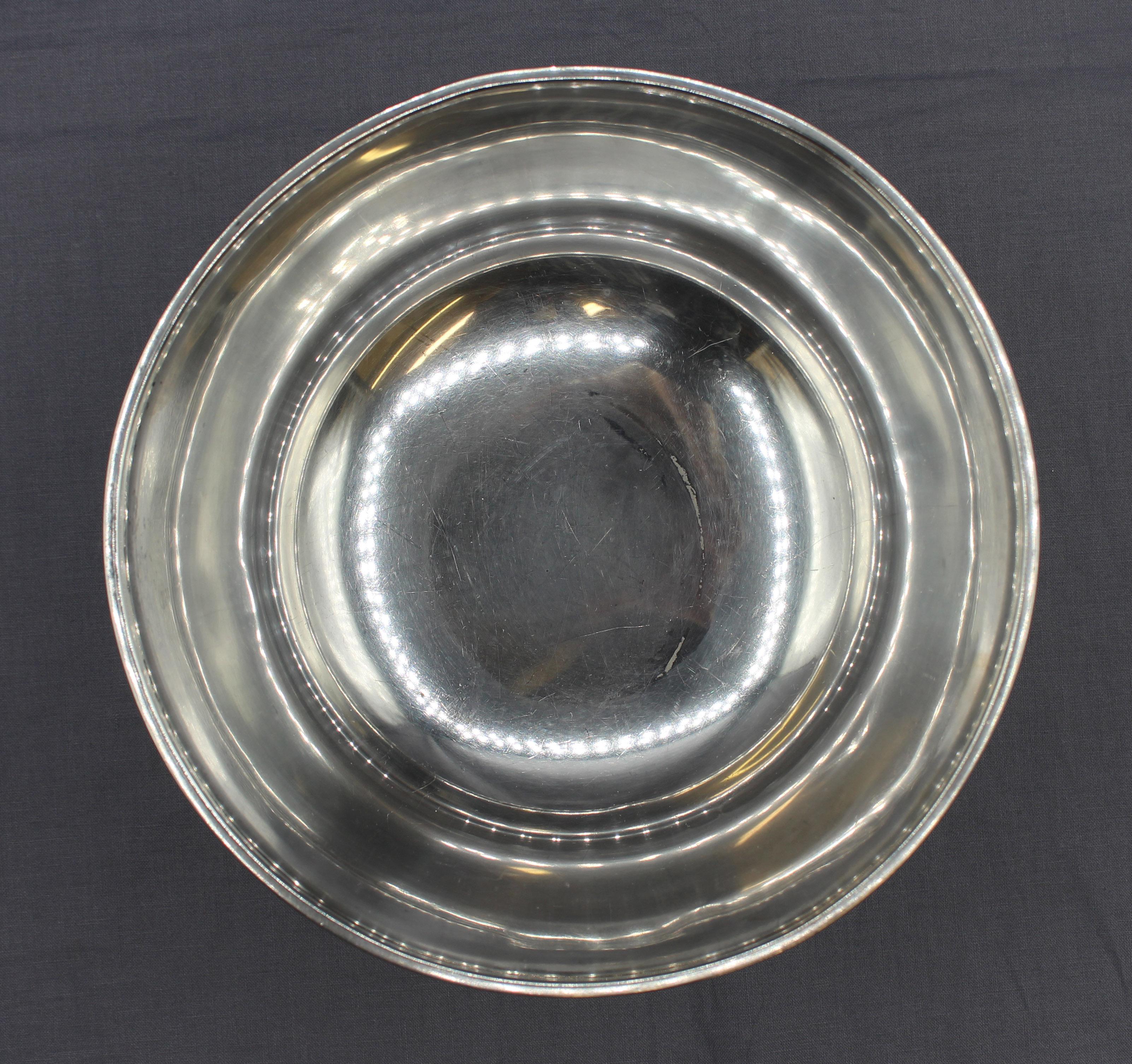c. 1930-50 Cuenco de plata de ley de Wallace en Bueno estado para la venta en Chapel Hill, NC