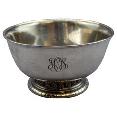 c. 1930-50 Cuenco de plata de ley de Wallace
