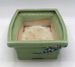 C. 1930 Japanese Porcelain Celadon Bonsai Pot