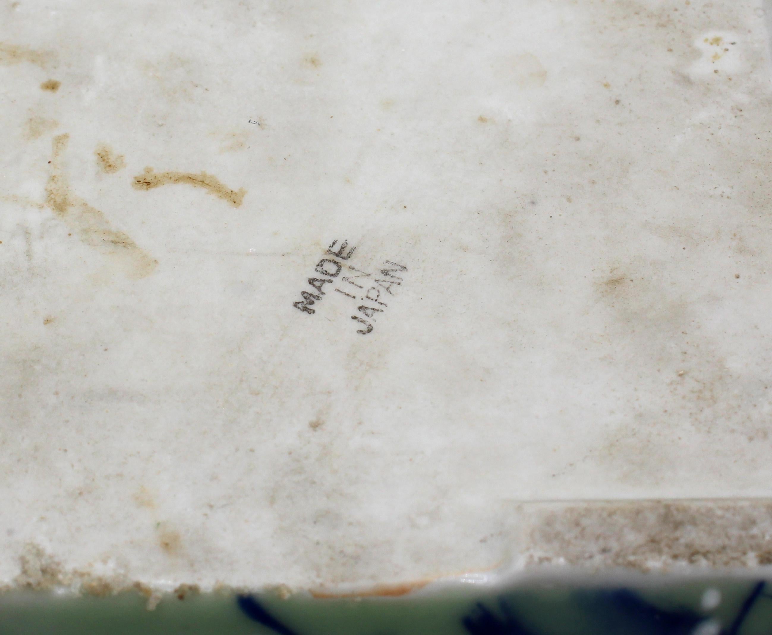 C. 1930 Japanese Porcelain Celadon Bonsai Pot 2