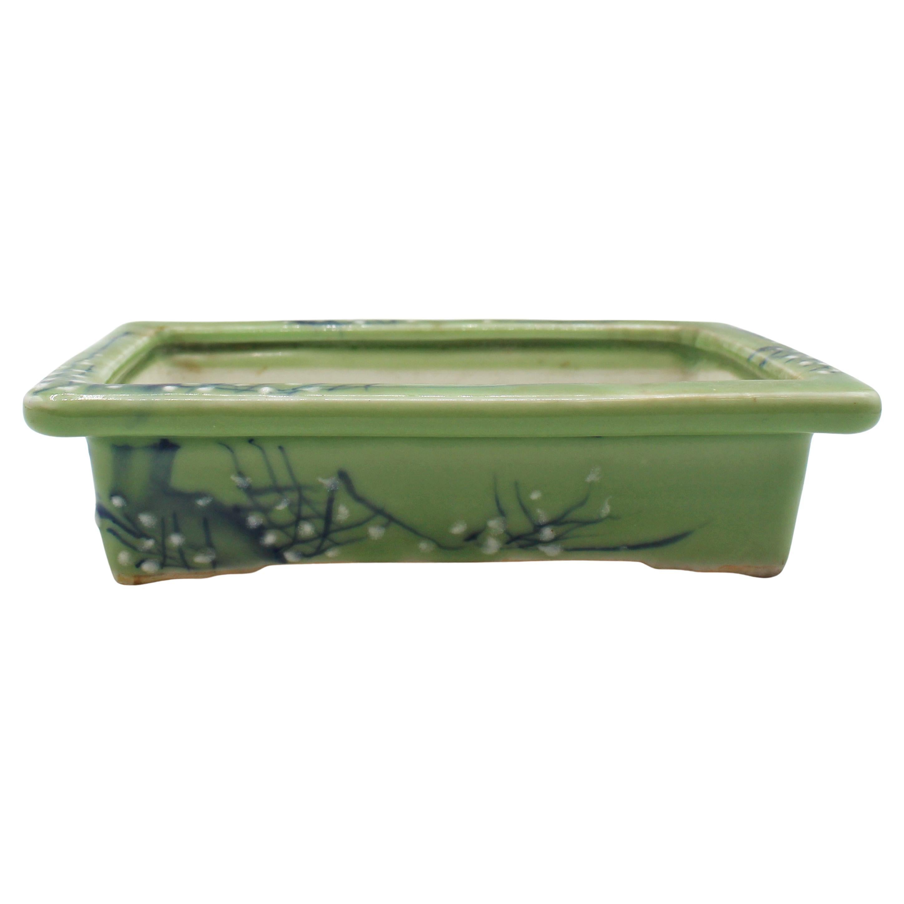 C. 1930 Japanese Porcelain Celadon Bonsai Pot
