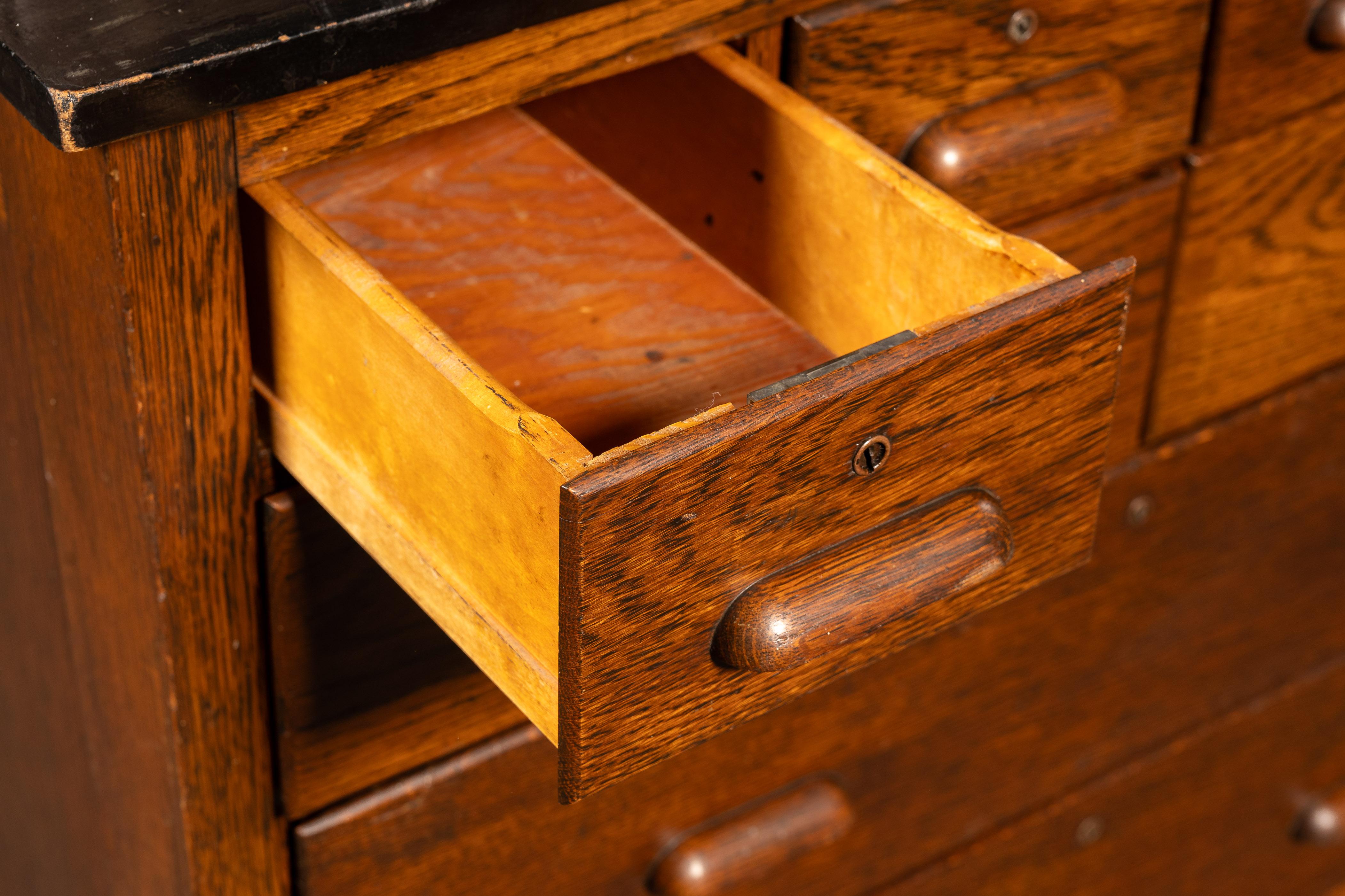 Industrial c. 1930 Laboratory Cabinet by Kewaunee Mfg. Co. For Sale