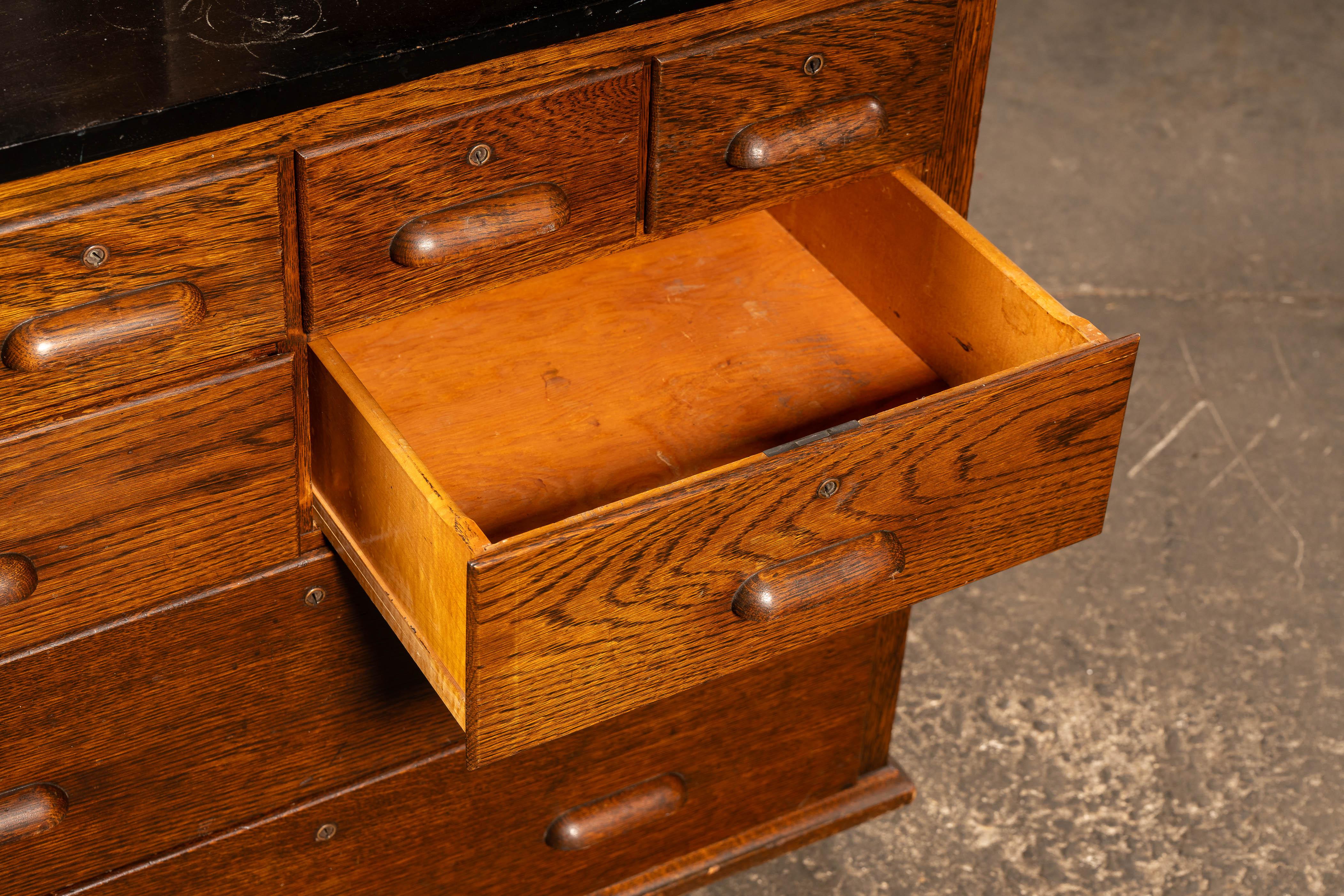 c. 1930 Laboratory Cabinet by Kewaunee Mfg. Co. In Good Condition For Sale In Dekalb, IL