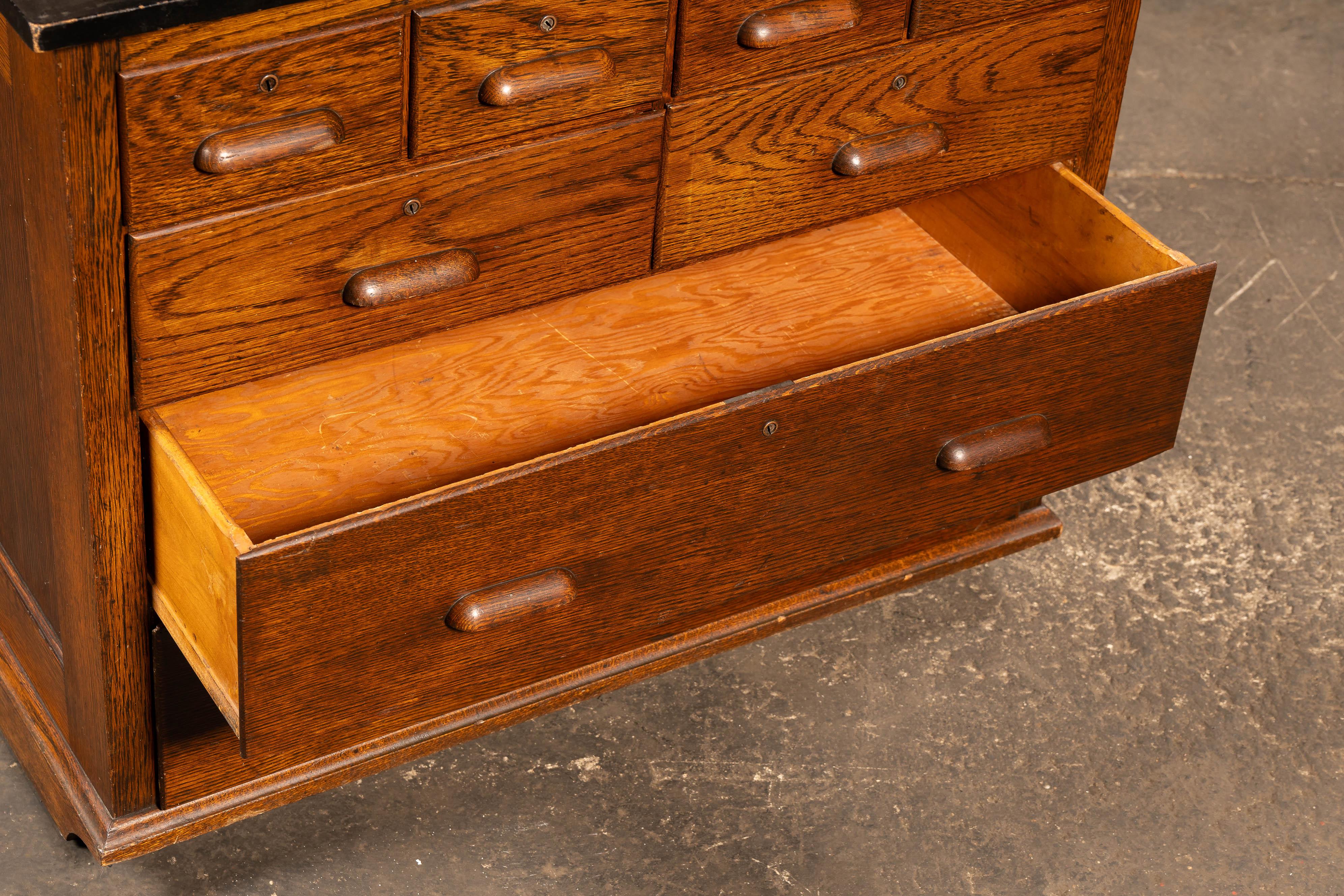 Mid-20th Century c. 1930 Laboratory Cabinet by Kewaunee Mfg. Co. For Sale