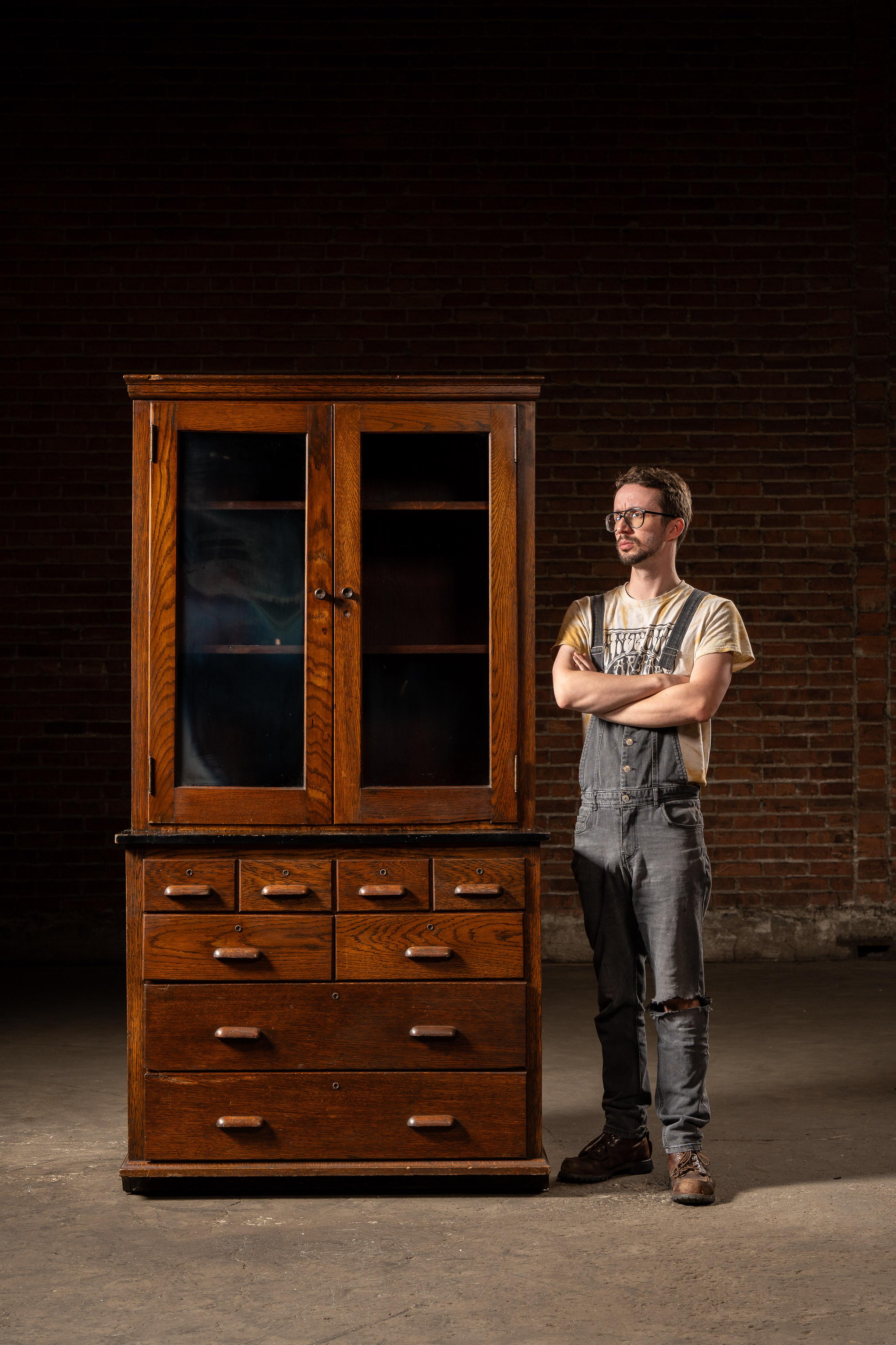 c. 1930 Laboratory Cabinet by Kewaunee Mfg. Co. For Sale 2