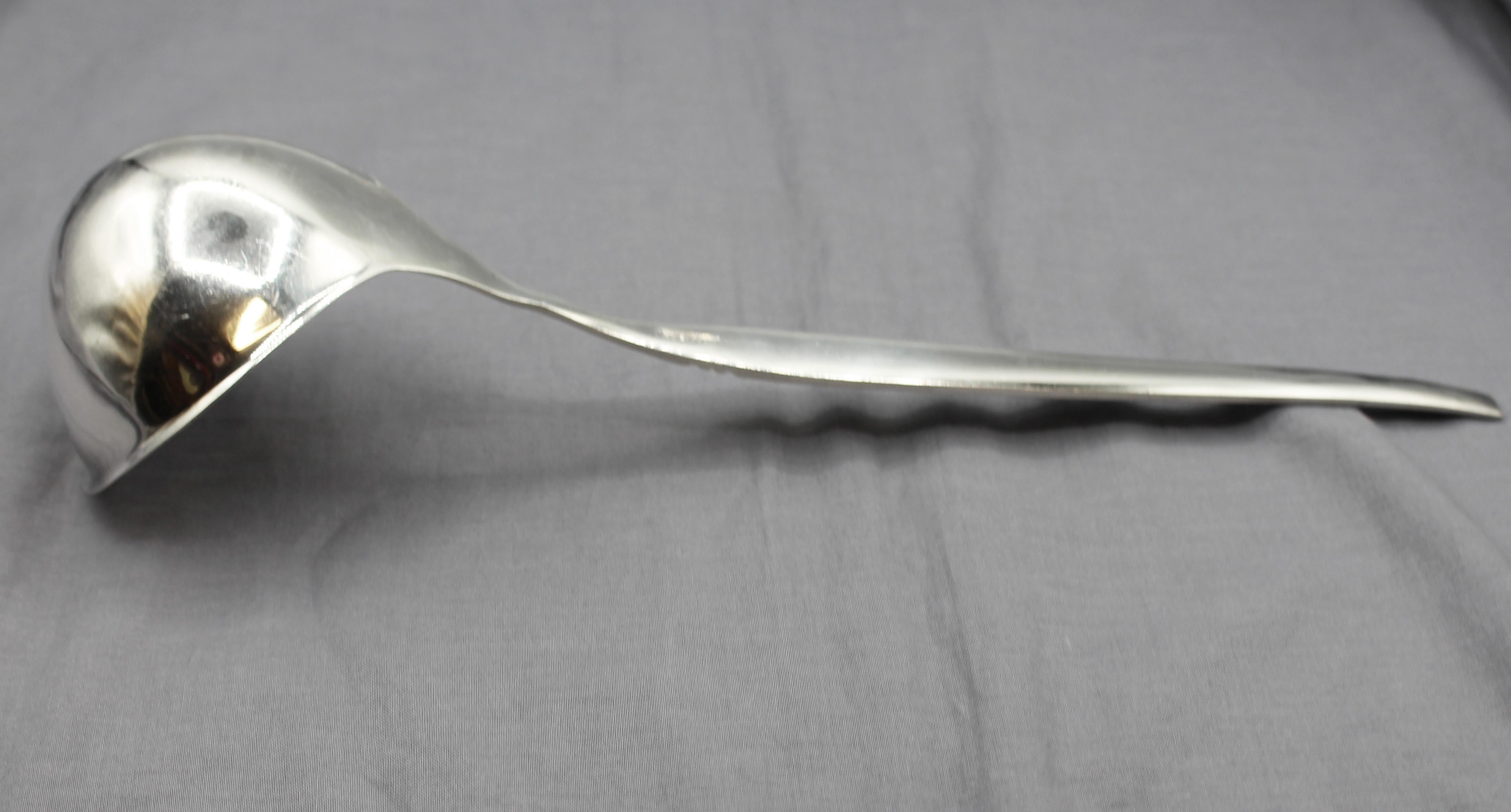Allemand C. 1930s 800 Standard Silver Soup or Punch Ladle by Robbe & Berking en vente