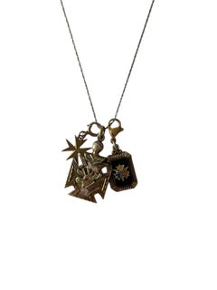 c. 1930s Fraternal Maltese Cross Style Emblem Charm