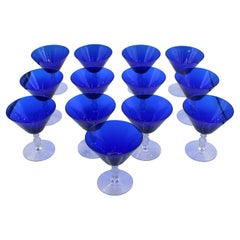 c. Set di sorbetti o champagne del 1930 di Cambridge Glass Co.