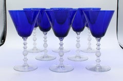 c. 1930s Set of Wine Goblets by Cambridge Glass Co.