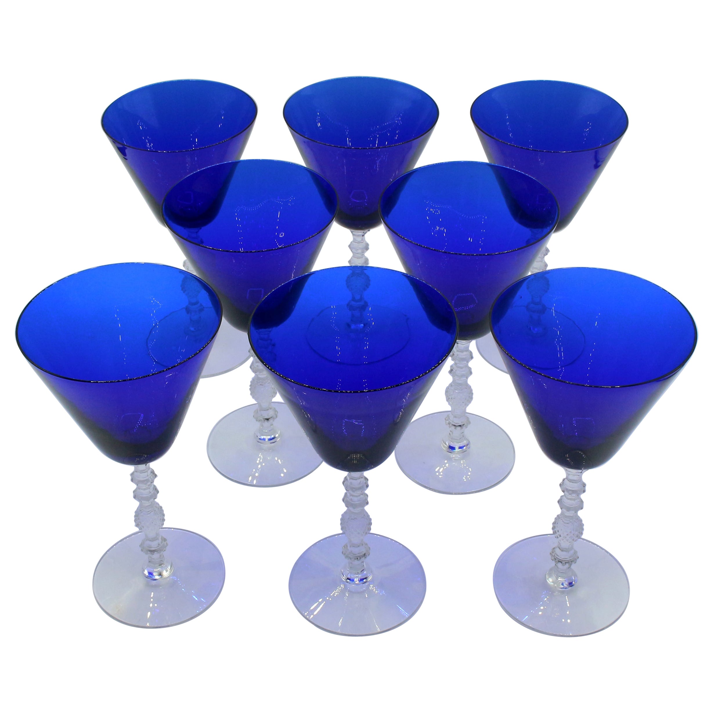 c. 1930s Set of Wine Goblets by Cambridge Glass Co.
