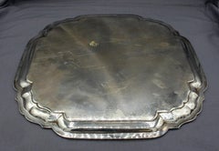 Plateau à cocktail Ensko en argent sterling de style Chippendale, vers 1935-45