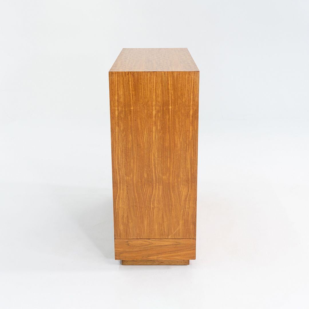 American C. 1941 Gilbert Rohde for Herman Miller Paldao Burled Acacia Stereo Cabinet For Sale