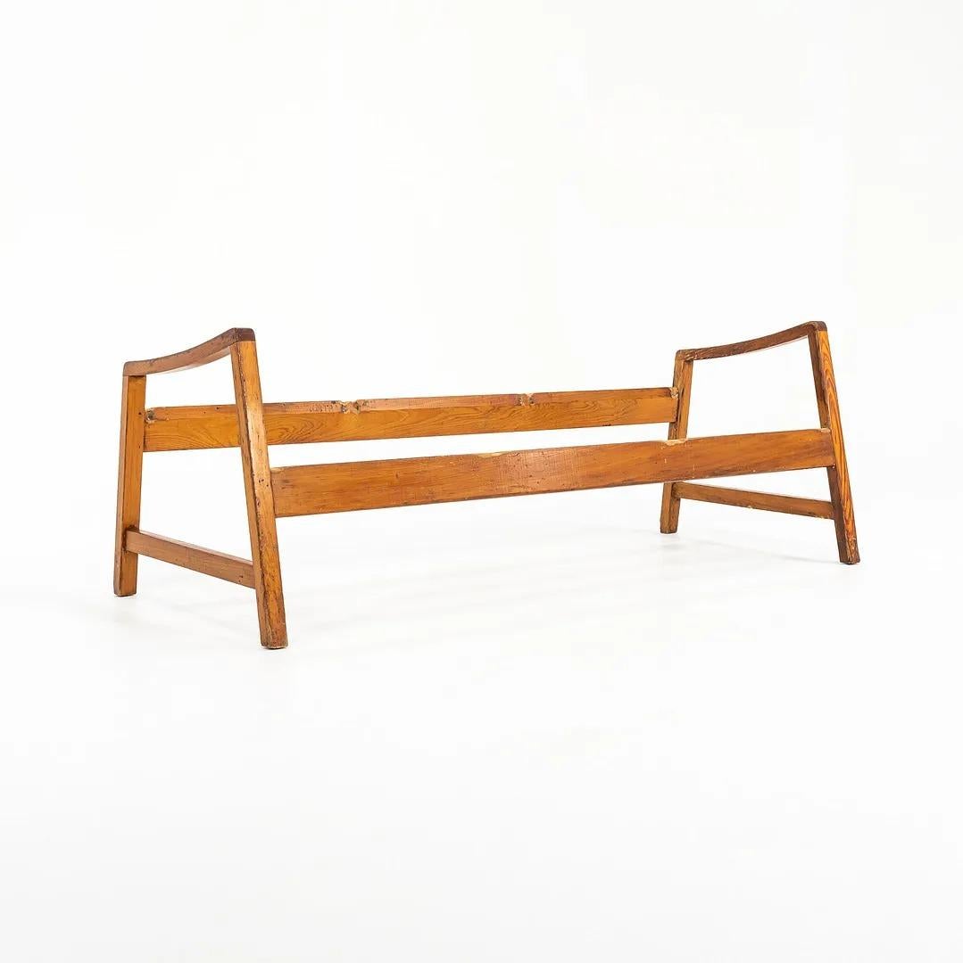 Mid-20th Century C. 1941 Jens Risom for Knoll Associates Three-Seater Sofa/Settee w/ New Webbing For Sale
