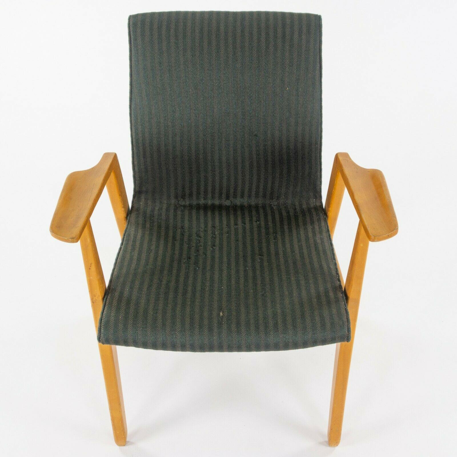 C. 1946 Rare Ralph Rapson for Knoll Associates Dining / Side Arm Chair in Birch For Sale 5