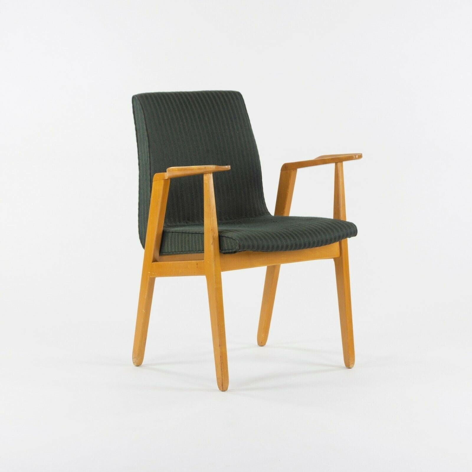 Modern C. 1946 Rare Ralph Rapson for Knoll Associates Dining / Side Arm Chair in Birch For Sale