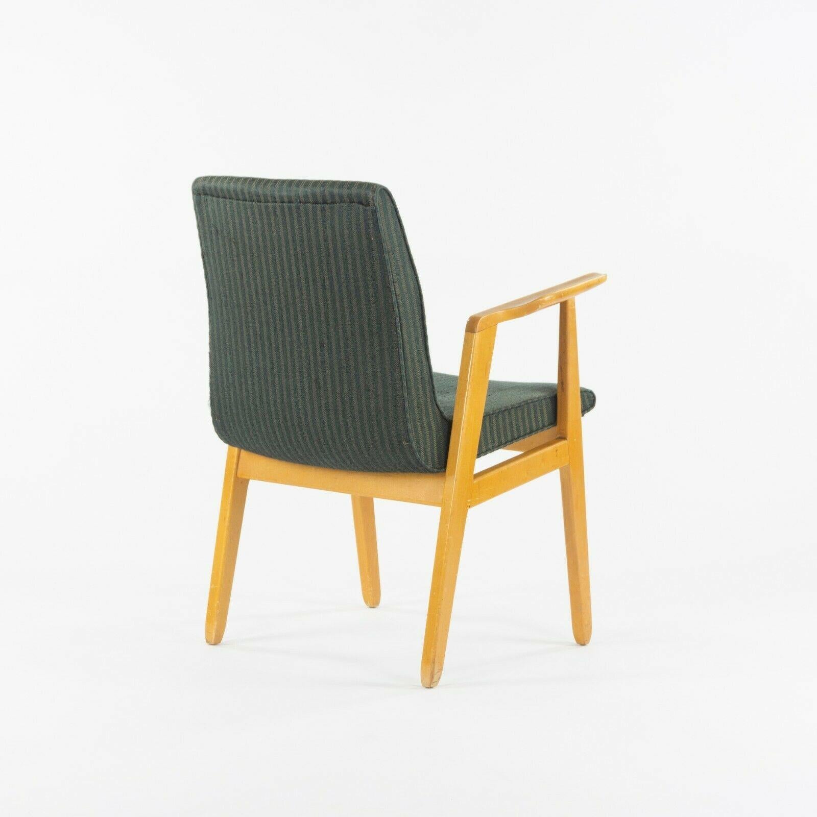 C. 1946 Rare Ralph Rapson for Knoll Associates Dining / Side Arm Chair in Birch In Good Condition For Sale In Philadelphia, PA