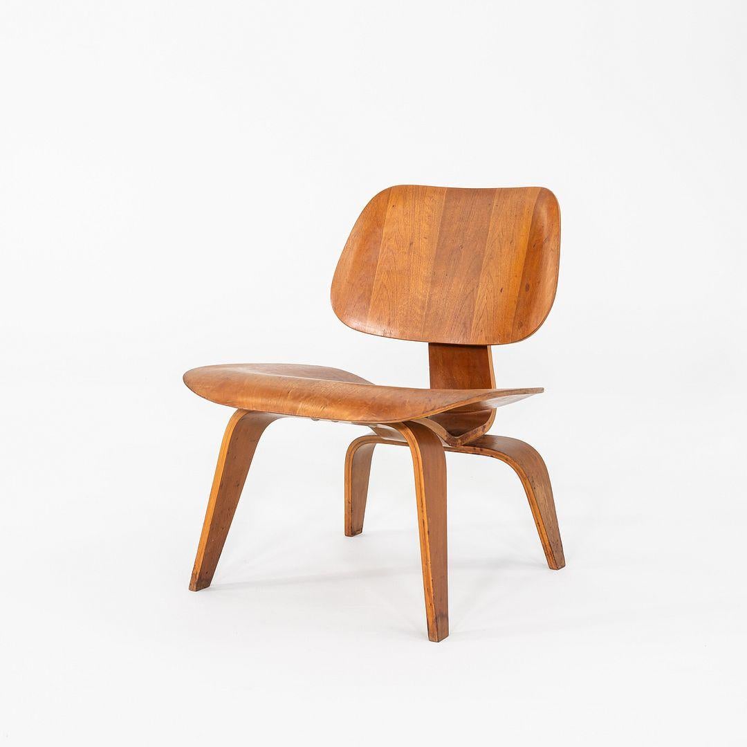 Modern C. 1947 Herman Miller Evans Eames LCW Lounge Chair in Walnut