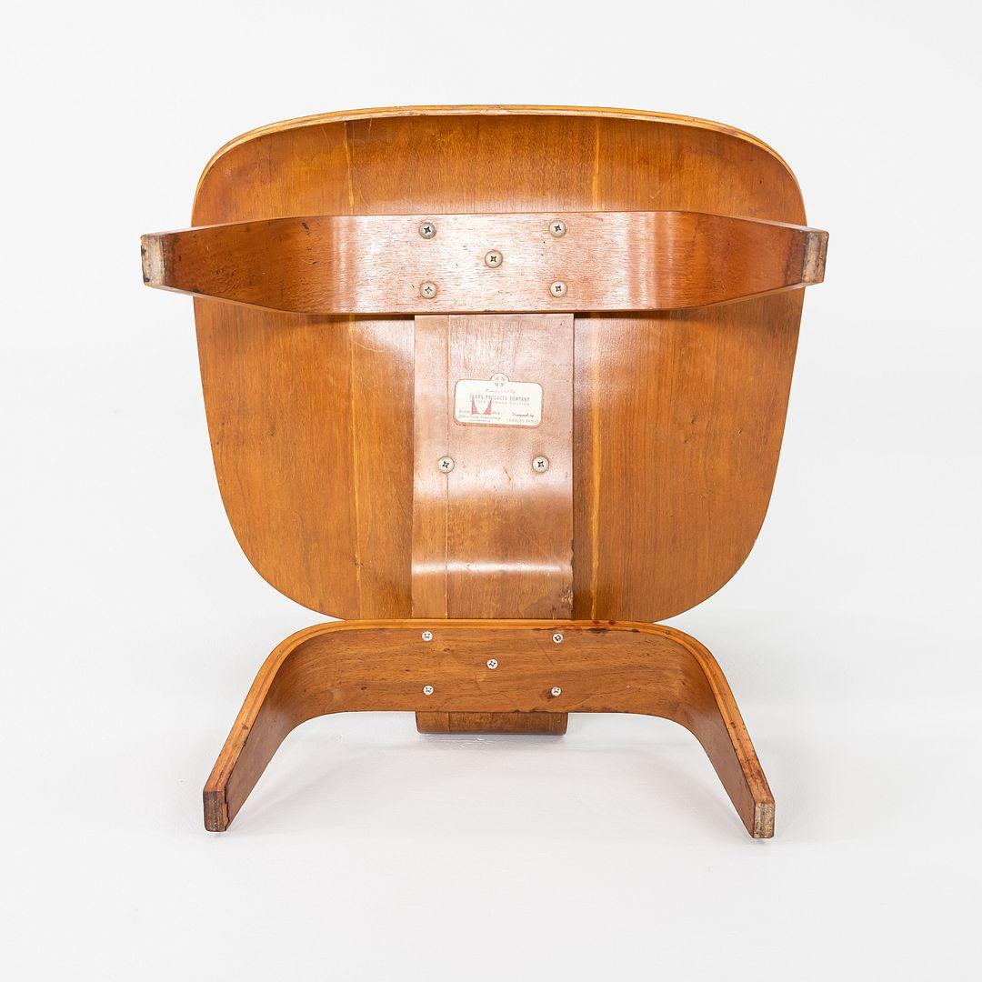 American C. 1947 Herman Miller Evans Eames LCW Lounge Chair in Walnut