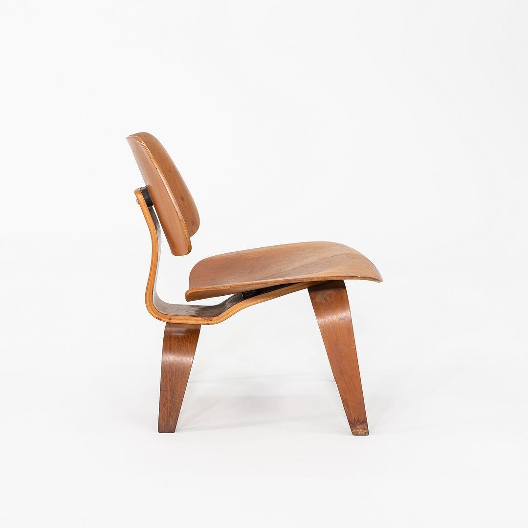 Mid-20th Century C. 1947 Herman Miller Evans Eames LCW Lounge Chair in Walnut
