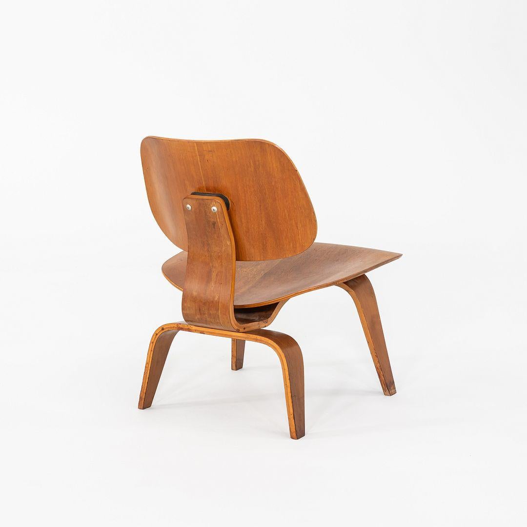 C. 1947 Herman Miller Evans Eames LCW Lounge Chair in Walnut 1