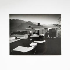 C. 1947 Photograph by Julius Shulman of Kaufmann House by Richard Neutra 8x10 in