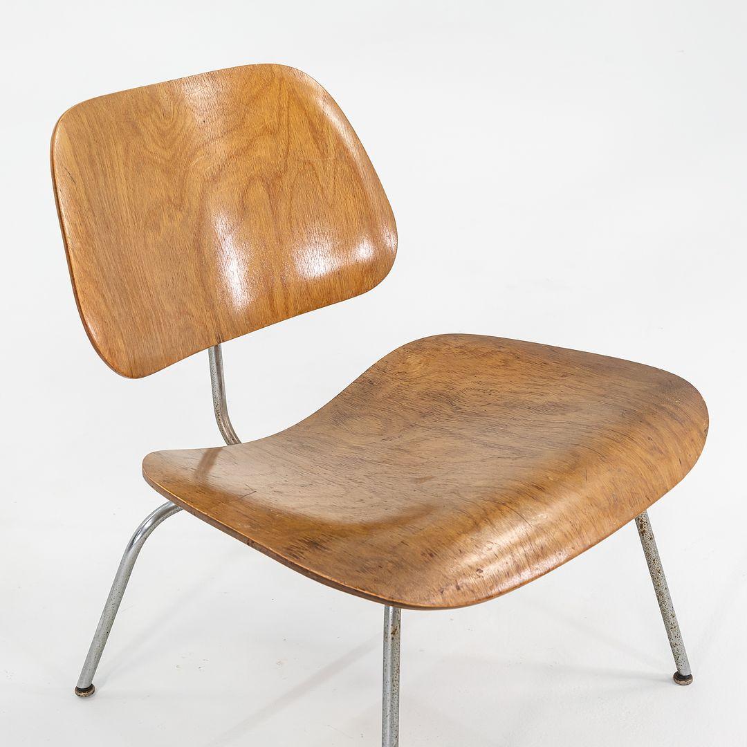 C. 1948 Silla Lounge LCM de Charles and Ray Eames en abedul por Evans / Herman Miller Acero en venta