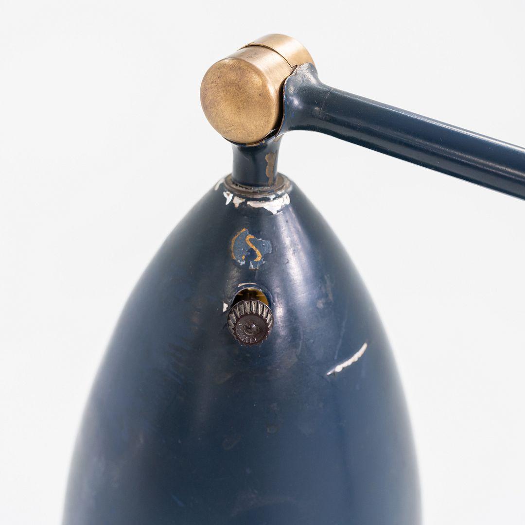 C. 1948 Greta Magnusson Grossman for Bergborn G-33 Grasshopper Floor Lamp Blue For Sale 3
