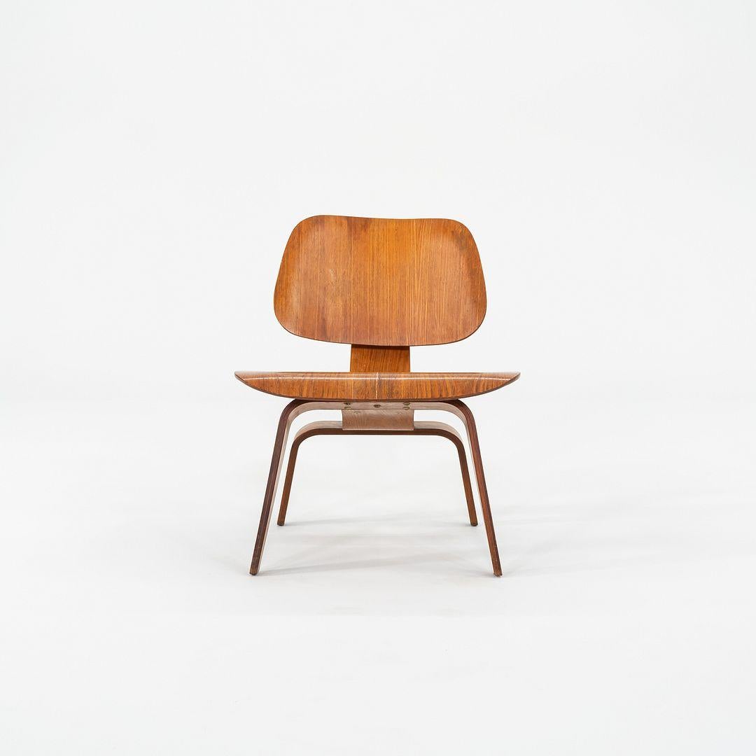 Moderne C. 1948 Herman Miller et Evans Eames LCW Lounge Chair en frêne calicot en vente