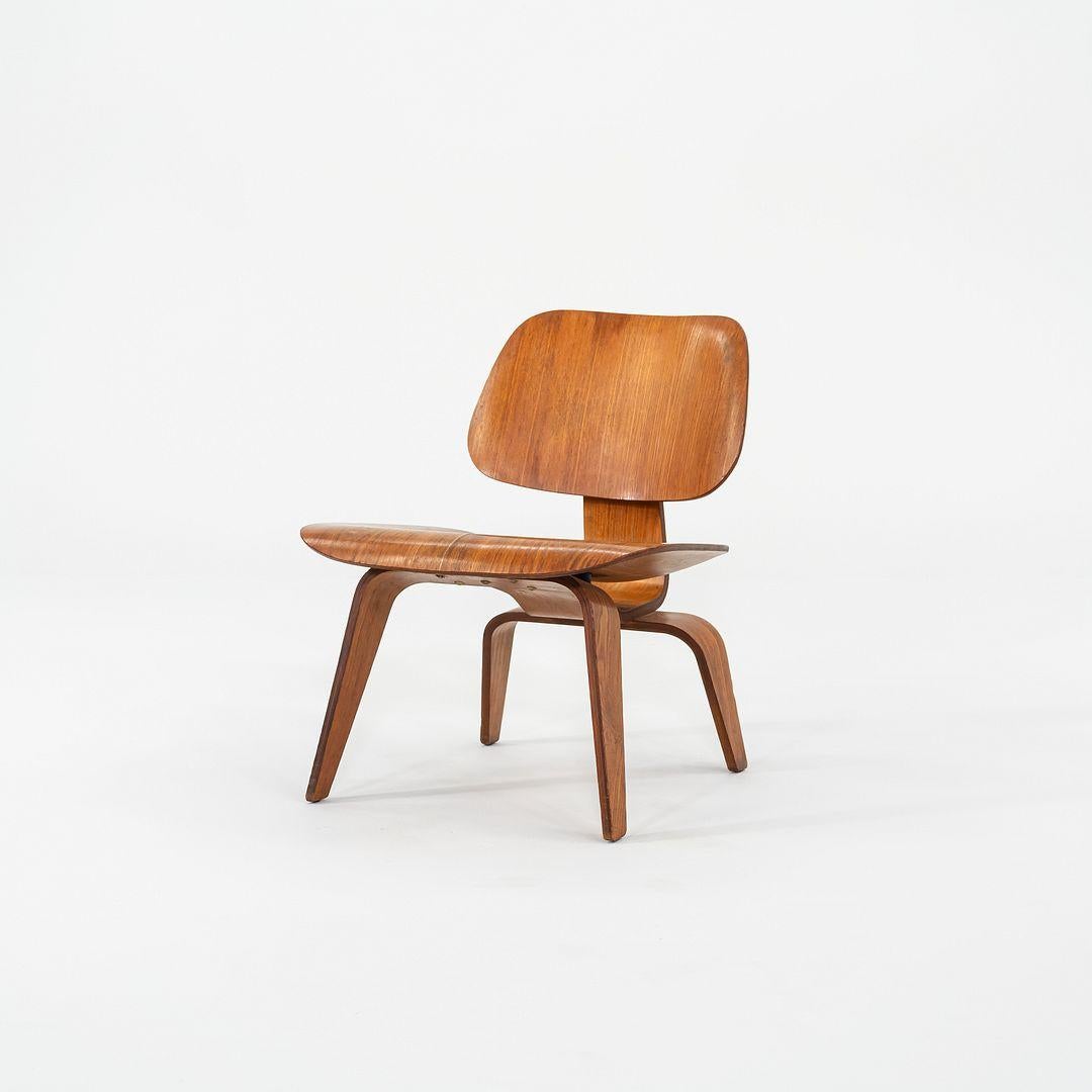 Américain C. 1948 Herman Miller et Evans Eames LCW Lounge Chair en frêne calicot en vente