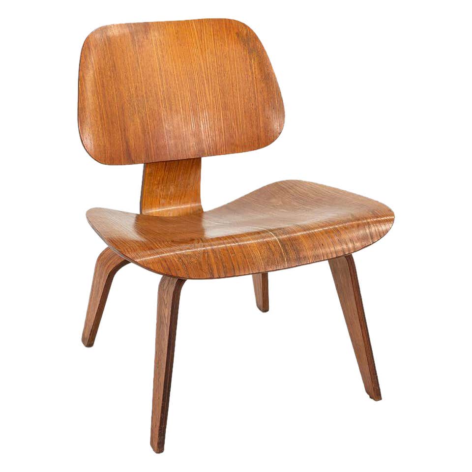 Ash Chair Example Charles Eames, early original LCW chair, ash plywood, Evans production ...