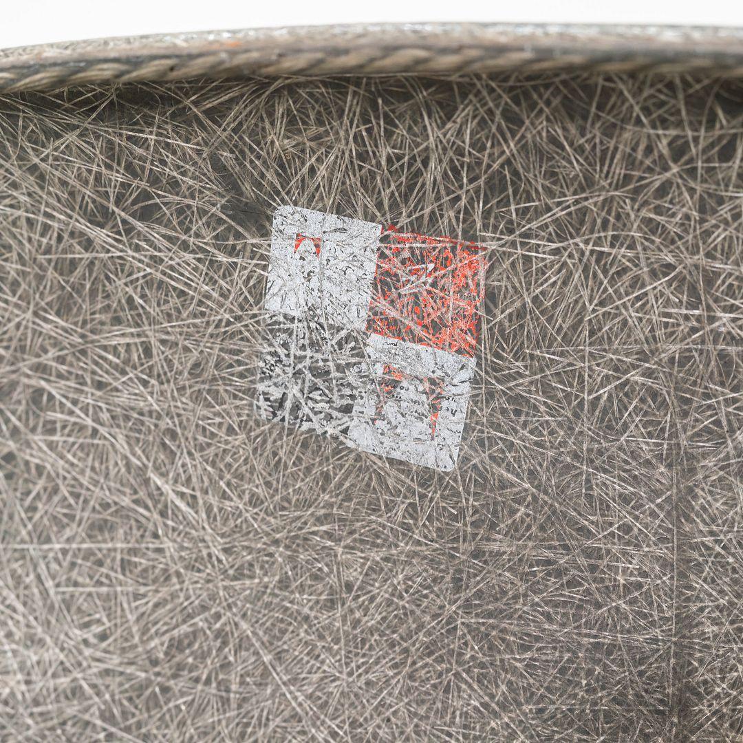 C. 1950 Herman Miller Eames Rope Edge DAR Arm Shell Chair in Elephant Hide Grey im Angebot 3