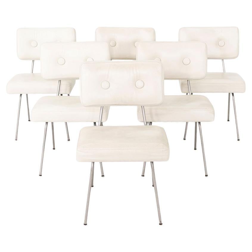 C. 1950 Set of Six George Nelson for Herman Miller Model 4671 Side Dining Chairs For Sale
