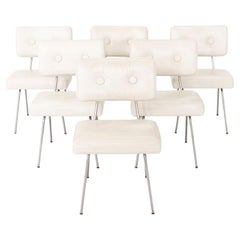 C. 1950 Satz von sechs George Nelson für Herman Miller Model No. 4671 Side Dining Chairs