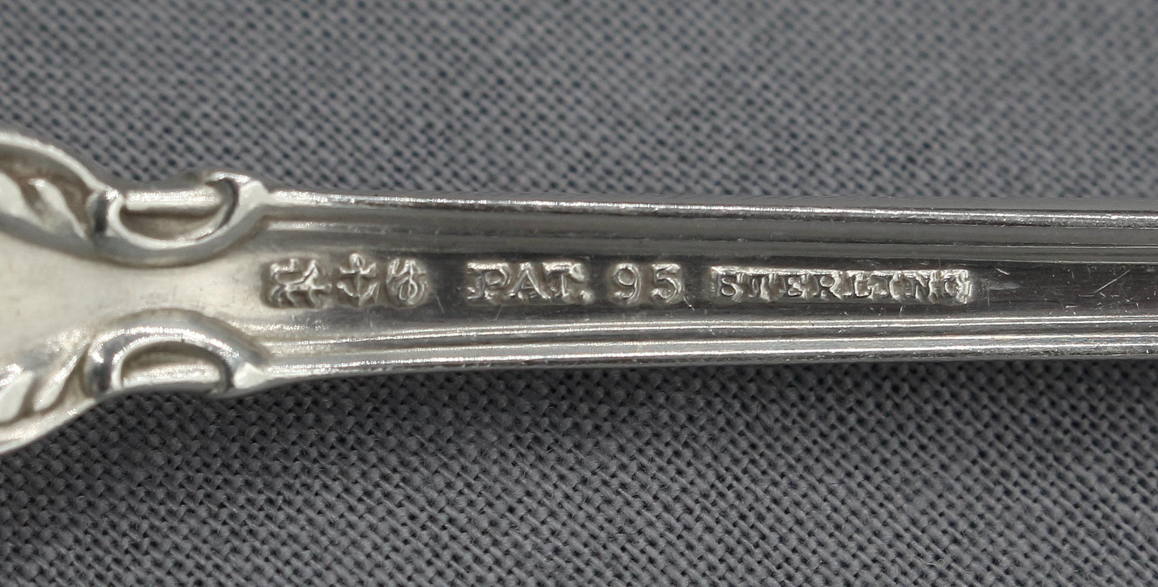 c. 1950s-70s Assembled Set of 8 Chantilly Sterling Silver Iced Tea Spoons by Gor 1