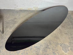 C. 1950s Herman Miller Eames ETR Surfboard Coffee Table in Black Laminate