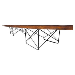 C. 1950s Herman Miller Eames ETR Surfboard Coffee Table in Black Laminate