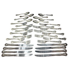 c. 1950s Sterling Silver Chantilly Pattern Flatware Set by Gorham