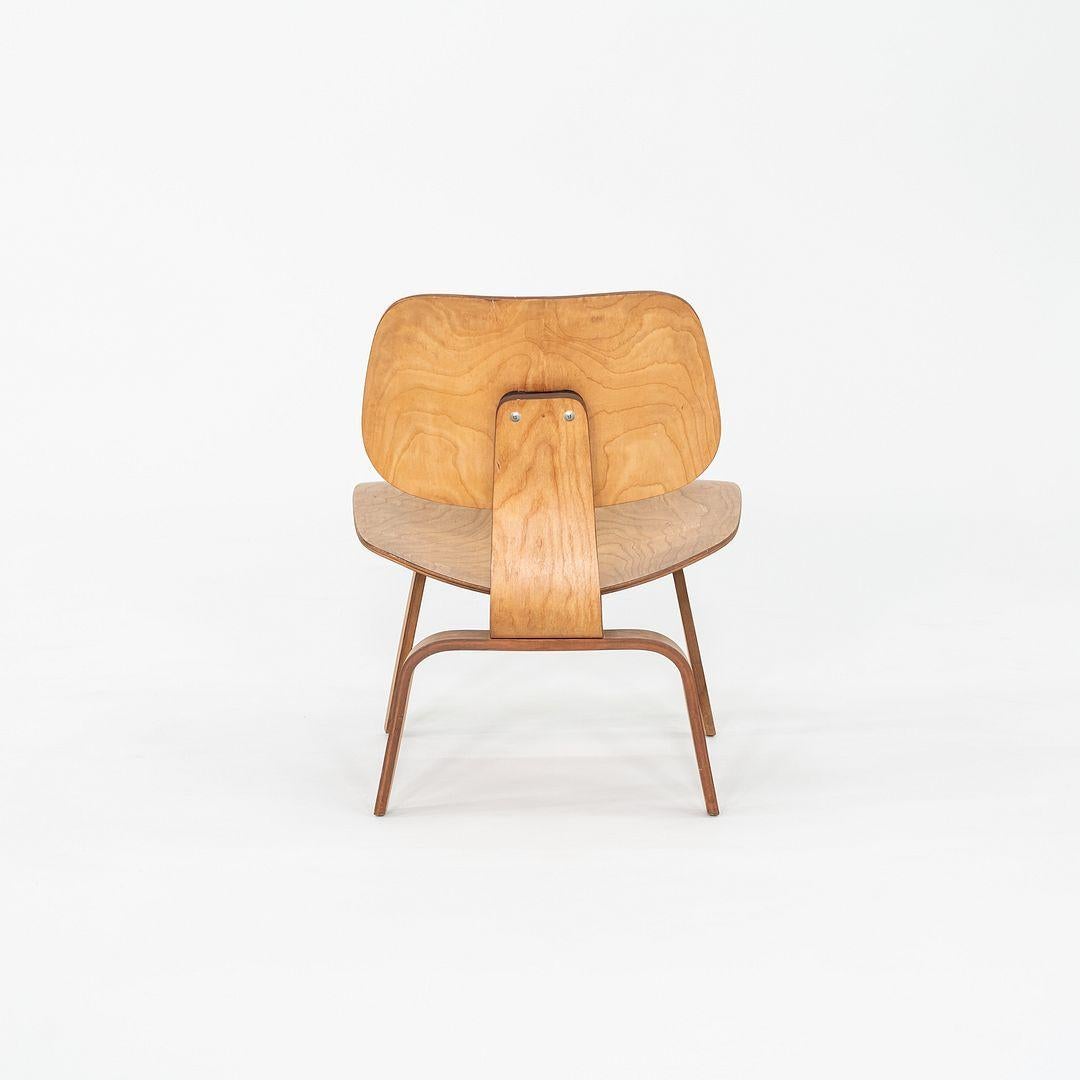 C. 1951 Pair of Herman Miller Eames LCW Lounge Chair in Calico Ash 2