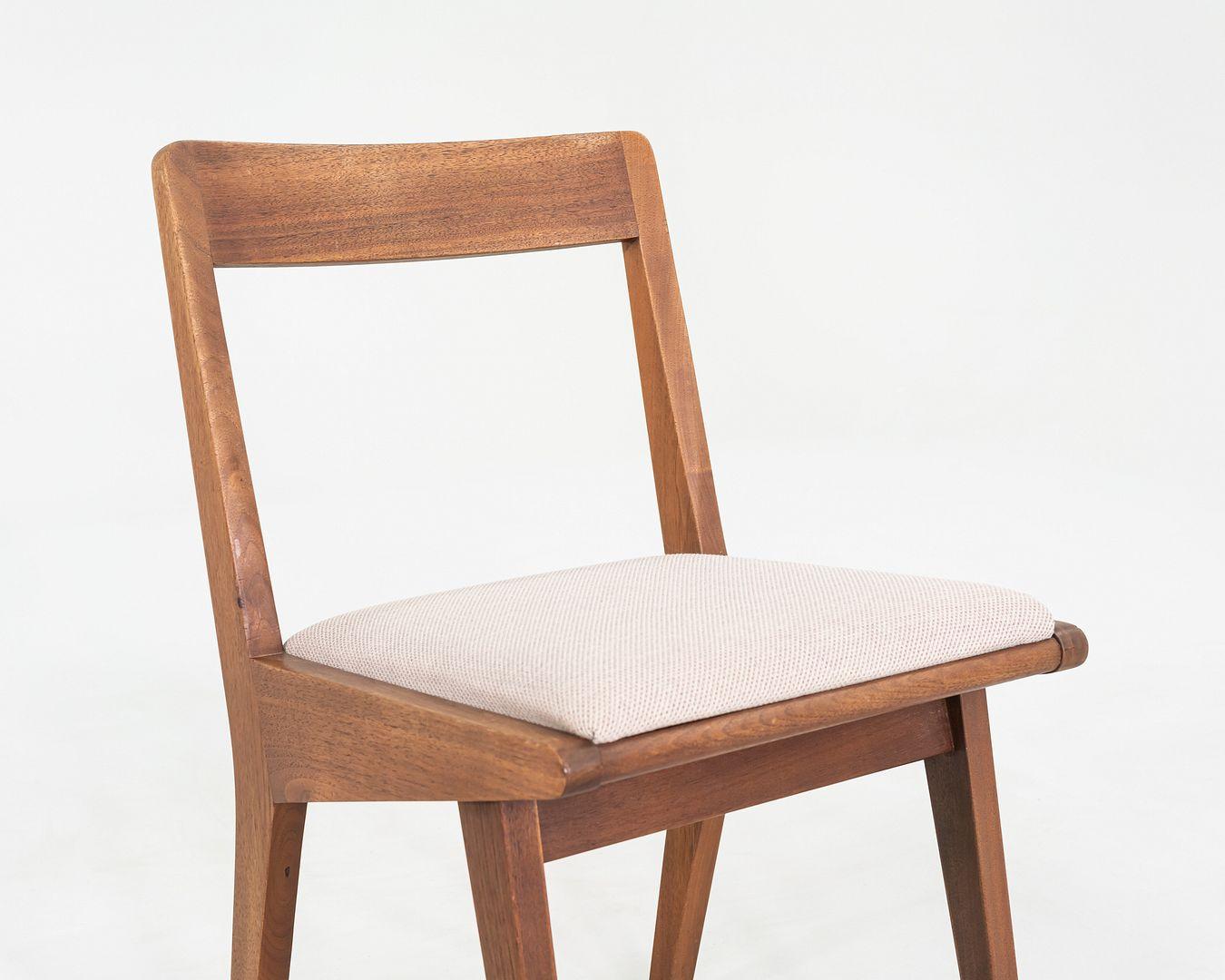 C. 1951 Set di nove sedie da pranzo Jens Risom per Knoll 666 in noce con sedili in vendita 5