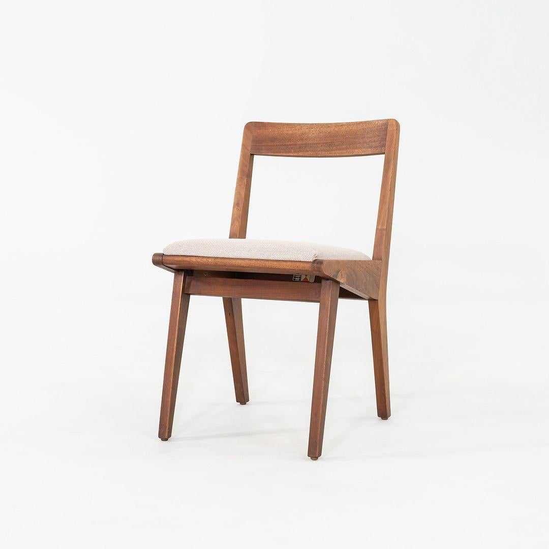 C. 1951 Set di nove sedie da pranzo Jens Risom per Knoll 666 in noce con sedili in vendita 1