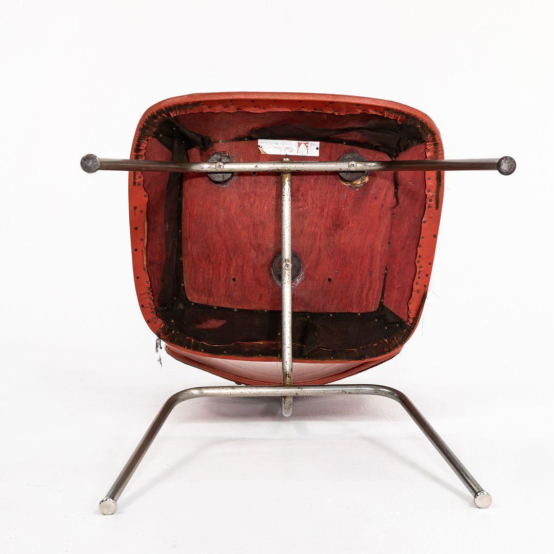 C. 1952 Seltener Herman Miller Evans Eames DCM Stuhl mit Originalpolsterung und Label im Angebot 1