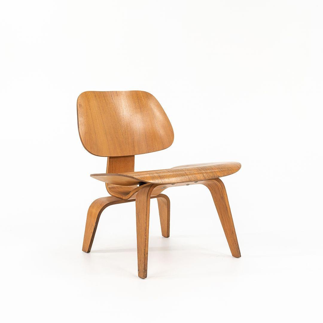 C. 1953 Silla Eames LCW Lounge de Herman Miller en fresno calicó en Bueno estado para la venta en Philadelphia, PA