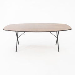 C. 1954 George Nelson for Herman Miller Rosewood Soft Edge Curved Dining Table