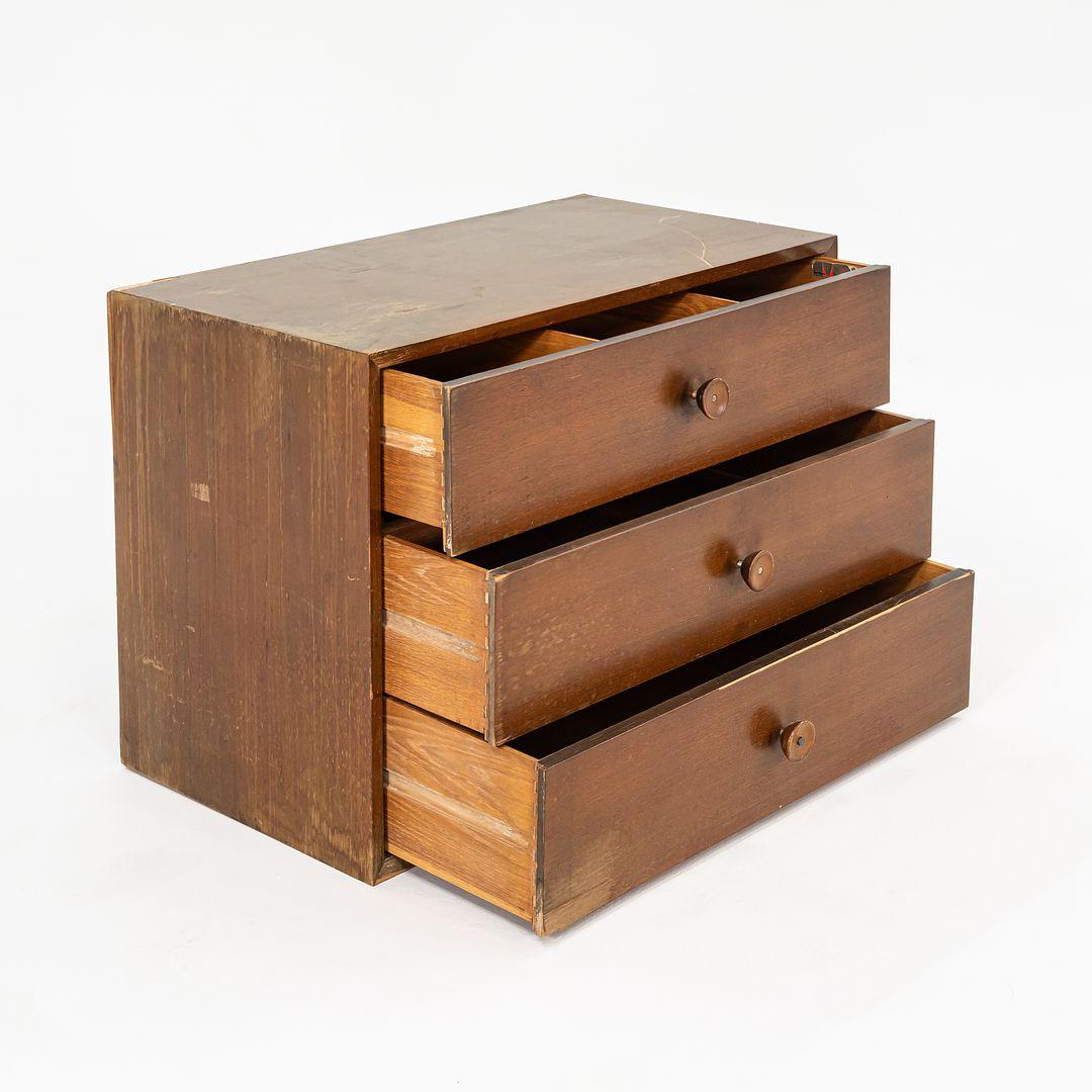 C. 1954 George Nelson for Herman Miller Three Drawer Cabinet 34x24x18 in For Sale 3