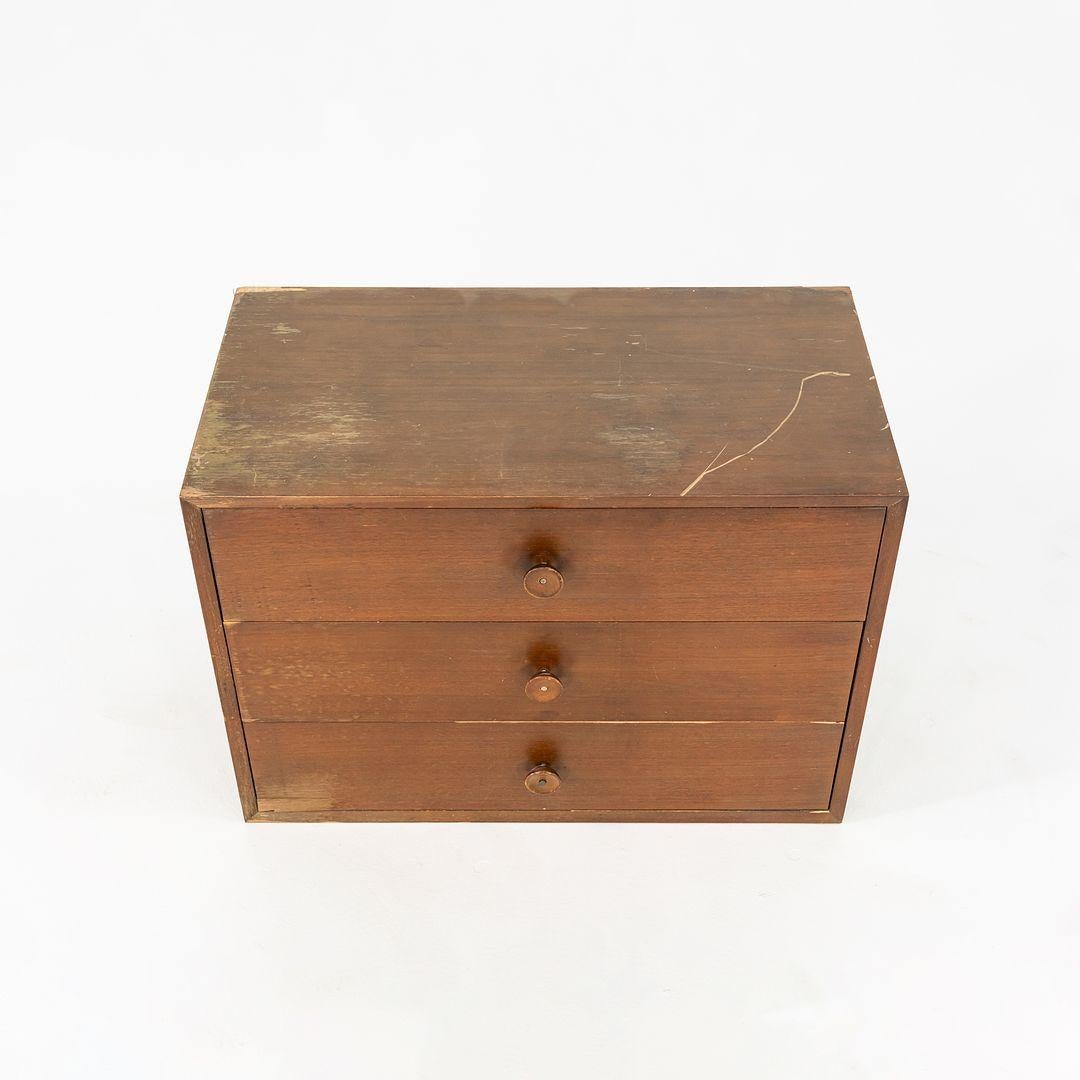 American C. 1954 George Nelson for Herman Miller Three Drawer Cabinet 34x24x18 in For Sale
